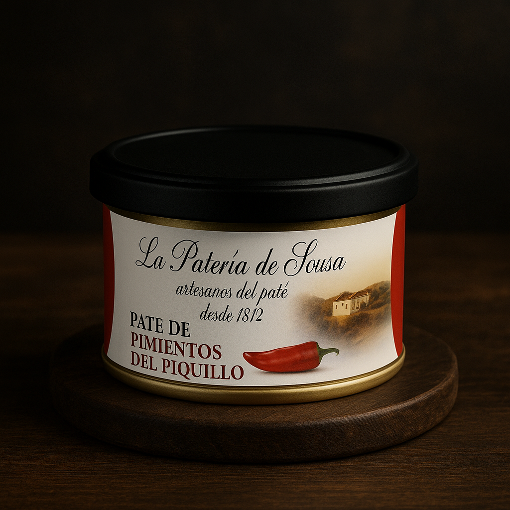 Paté Vegetal de Pimientos del Piquillo Artesanal y 100% Natural. (33 unidades). (Sin gluten y sin lactosa).
