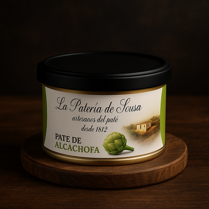 Paté Vegetal de Alcachofas Artesanal y 100% Natural. (33 unidades). (Sin gluten y sin lactosa).