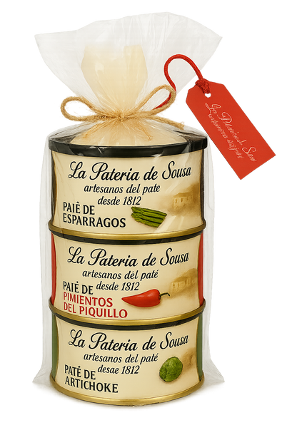 Lote de 3 Variedades de Patés Vegetales 100% Naturales. SIN GLUTEN Y SIN LACTOSA.
